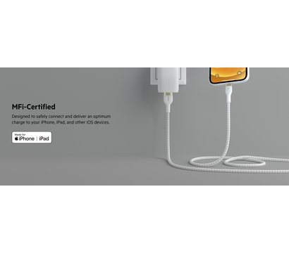 Изображение 12 Кабель Belkin USB-A - Lightning, 1m, white - CAA010BT1MWH