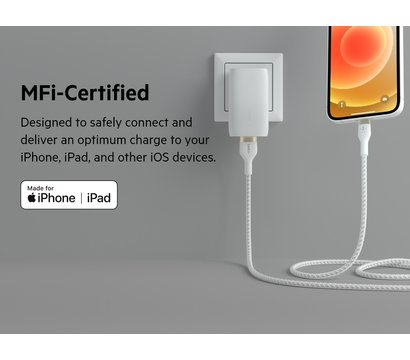 Изображение 14 Кабель Belkin USB-A - Lightning, 1m, white - CAA010BT1MWH