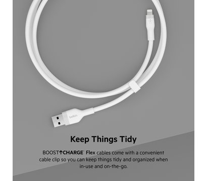 Зображення 14 Кабель Belkin USB-A - Lightning, 1m, white - CAA008BT1MWH