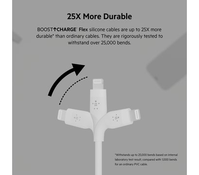 Зображення 17 Кабель Belkin USB-A - Lightning, 1m, white - CAA008BT1MWH