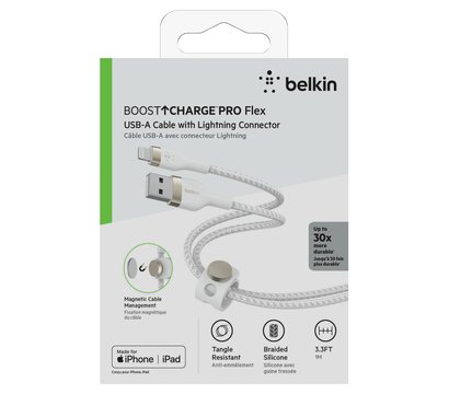 Изображение 2 Кабель Belkin USB-A - Lightning, 1m, white - CAA010BT1MWH