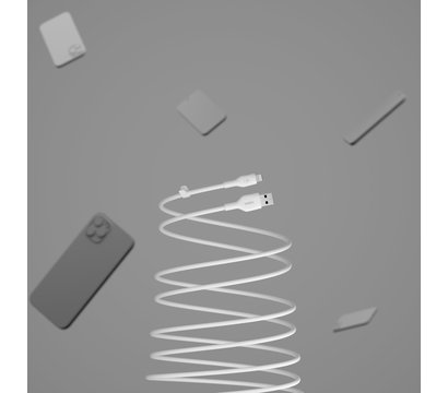 Зображення 7 Кабель Belkin USB-A - Lightning, 1m, white - CAA008BT1MWH