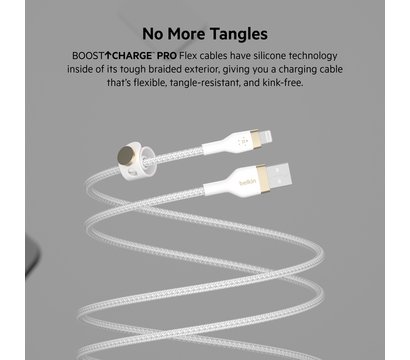 Изображение 10 Кабель Belkin USB-A - Lightning, 1m, white - CAA010BT1MWH