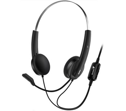 Зображення 4 Навушники Genius HS-220U Black — 31710020400 з мікрофоном