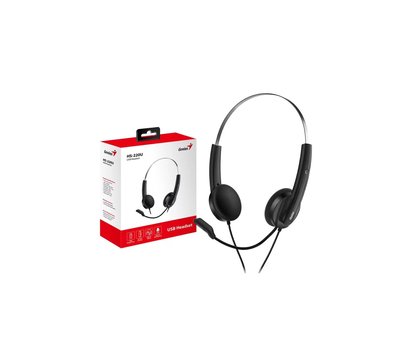 Зображення 5 Навушники Genius HS-220U Black — 31710020400 з мікрофоном