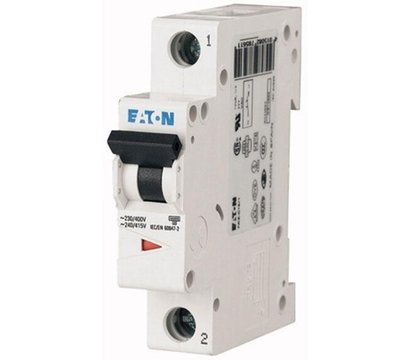 Зображення 2 Автоматичний вимикач Eaton PL6-C25/1 (1Р) C 25А, Номінальний струм: 25А