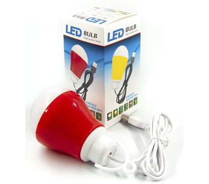 Изображение 2 Светодиодная LED лампа Dengos LED-BULB-5V5W-RED