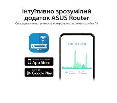 Зображення 7 Маршрутизатор для дому та офісу Asus RT-AX57