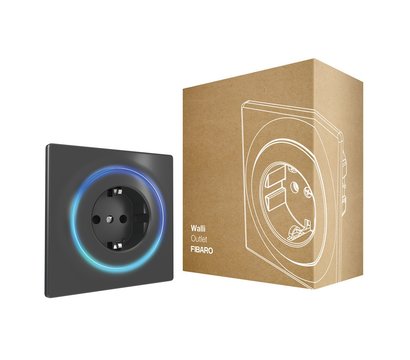Изображение 2 Умная Z-Wave розетка Fibaro Walli Outlet FGWOF-011 Black