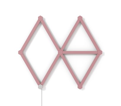 Зображення 2 Накладка для світильників Nanoleaf Lines Skins Matte Pink - 9 шт.