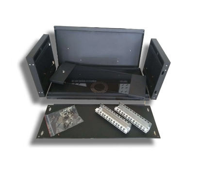 Изображение 3 Коммуникационный шкаф Hypernet 19``, WMNC-35-6U-FLAT-Black, Высота: 6U
