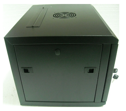 Зображення 3 Комутаційна шафа Hypernet 19``, WMNC66-9U-FLAT-AC-Black, Висота: 9U