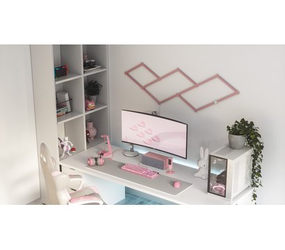 Зображення 4 Накладка для світильників Nanoleaf Lines Skins Matte Pink - 9 шт.
