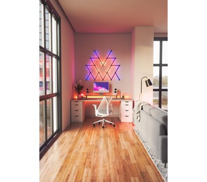 Изображение 4 Накладка для светильников Nanoleaf Lines Skins Matte Black - 9 шт.