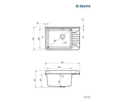 Зображення 2 Мийка для кухні Deante Garden, ZYT_211A