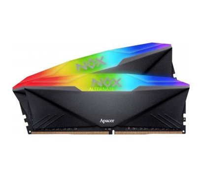 Изображение 2 Модуль памяти Apacer NOX RGB Black DDR4 2x8192Mb 3200MHz — AH4U16G32C28YNBAA-2