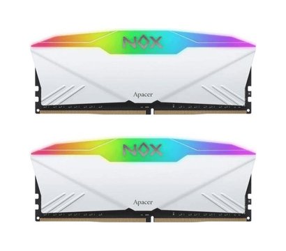 Изображение 2 Оперативная память Apacer NOX RGB White DDR4 2x8192Mb 3200MHz — AH4U16G32C28YNWAA-2
