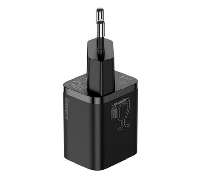 Изображение 2 Зарядное устройство Baseus Super Si Quick Charger 1C (1USB-C) 25W Black + кабель Type-C — TZCCSUP-L01