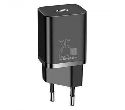 Изображение 3 Зарядное устройство Baseus Super Si Quick Charger 1C (1USB-C) 25W Black + кабель Type-C — TZCCSUP-L01