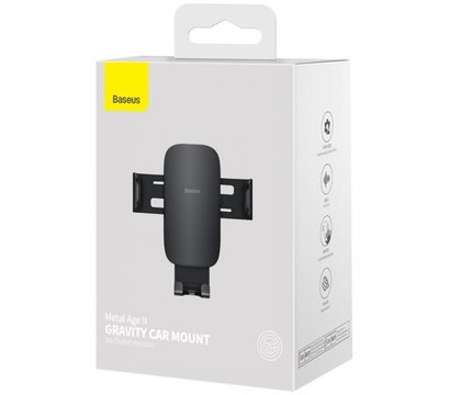 Зображення 5 Тримач Baseus Gravity Metal Age2 Black - SUJS000001