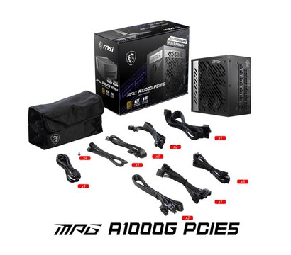 Изображение 5 Блок питания MSI MPG A1000G PCIE5 1000W