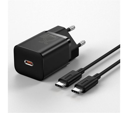 Изображение 5 Зарядное устройство Baseus Super Si Quick Charger 1C (1USB-C) 25W Black + кабель Type-C — TZCCSUP-L01