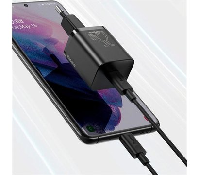 Изображение 6 Зарядное устройство Baseus Super Si Quick Charger 1C (1USB-C) 25W Black + кабель Type-C — TZCCSUP-L01