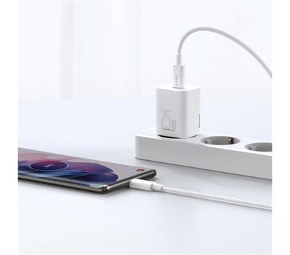 Зображення 6 Зарядний пристрій Baseus Super Si Quick Charger 1C (1USB-C) 25W White — CCSP020102