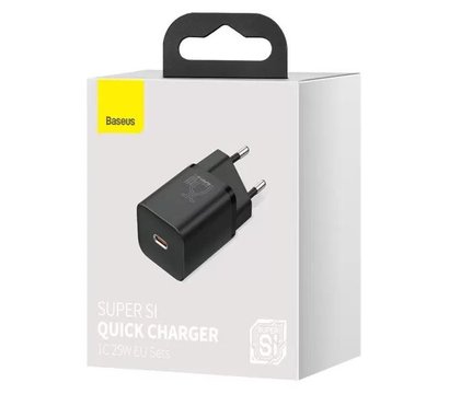 Изображение 7 Зарядное устройство Baseus Super Si Quick Charger 1C (1USB-C) 25W Black — CCSP020101