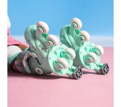 Изображение 4 Ролики для детей Y-Volution Skates, 24-28, light green