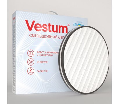 Изображение 2 LED светильник Vestum Grill VS-80037 36W 4000K 220V на 36 Вт