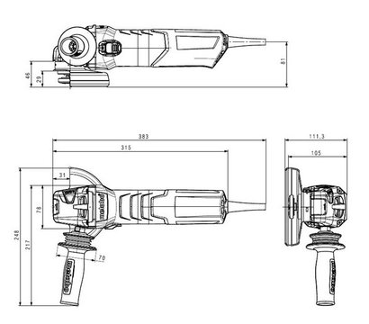Зображення 8 Болгарка Metabo WEVA 15-125 Quick