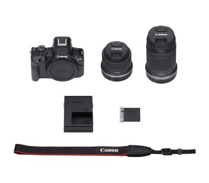 Зображення 2 Фотоапарат Canon EOS R50 + RF-S 18-45 IS STM + RF-S 55-210 IS STM Black - 5811C034