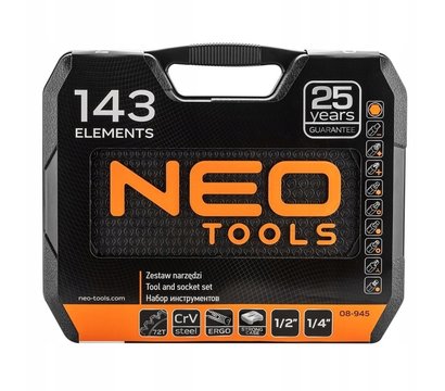 Изображение 2 Набор инструментов NEO Tools 143 од. - 08-945