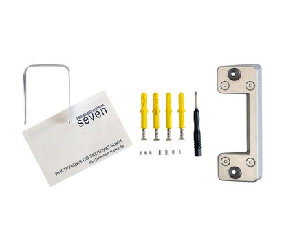 Зображення 2 Панель виклику Seven CP-7507 FHD Silver під накладний монтаж, Колір корпусу: сріблястий