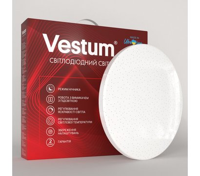 Зображення 2 LED світильник Vestum Simple VS-81002 72W 3000К-6500К на 72 Вт
