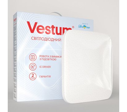 Зображення 2 Світлодіодний LED світильник Vestum Quatro VS-80056 36W 4000К