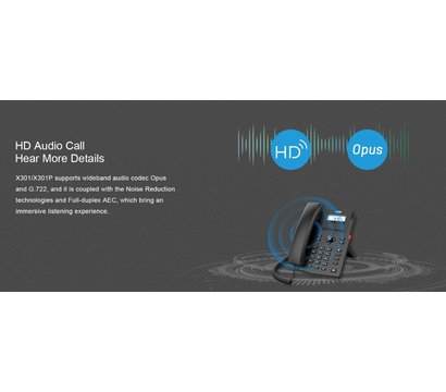 Изображение 5 VoIP телефон Fanvil X301P на 2 линии