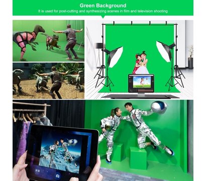 Зображення 7 Фон для фото Puluz PU5207G green Chroma Key 2х2м