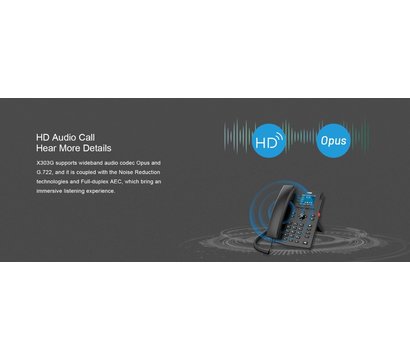 Зображення 5 VoIP телефон Fanvil X303G провідна трубка