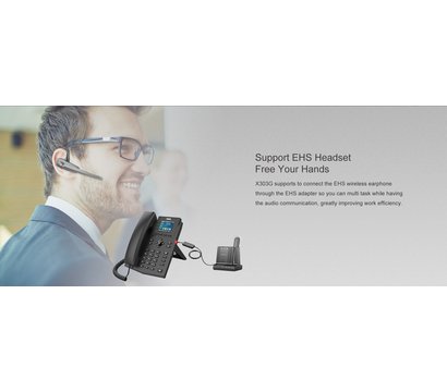 Зображення 8 VoIP телефон Fanvil X303G провідна трубка
