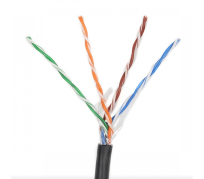 Зображення 2 Кабель вита пара Atis UTP 5e 4x2x0.50 Cu PE уличный (медь) Wooden 305м