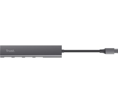 Зображення 2 USB Hub (хаб) Trust Halyx Type-C to 4-Port USB-A 3.2 Grey - 24948