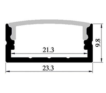 Зображення 4 LED світильник Ledua Омега 1000мм 6500К 12V алюміній