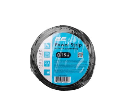Зображення 2 Подовжувач 2E 2E-PC210M15, 2G*1.0мм, 15м, Black