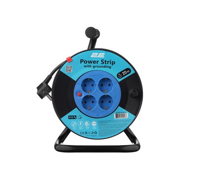 Зображення 4 2E 2E-CR4315IP20M20, 3G*1.5мм, 20м, Black 4 розеток
