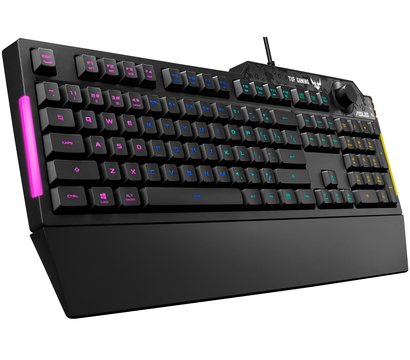 Изображение 2 Клавиатура Asus TUF Gaming K1 USB Black UKR — 90MP01X0-BKMA00