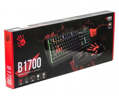 Зображення 2 Комплект мишка + клавіатура A4Tech B1700 Bloody Black