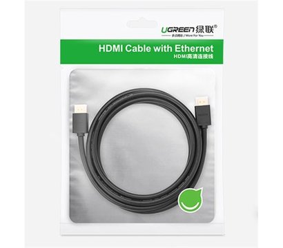 Изображение 4 Кабель мультимедийный Ugreen HD104 HDMI - HDMI, 1 м, Black - 10106