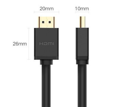 Изображение 6 Кабель мультимедийный Ugreen HD104 HDMI - HDMI, 1 м, Black - 10106